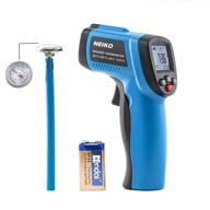 neiko 52911a digital infrared thermometer: non-contact temperature gun with instant read, lcd display, and ir laser targeting -58℉~1022℉ (-50℃~550℃) + bonus dial thermometer for cooking logo