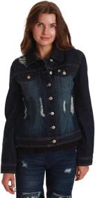 img 1 attached to Just Love Denim Jackets 6879 LTDEN M Women's Clothing for Coats, Jackets & Vests