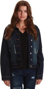 img 2 attached to Just Love Denim Jackets 6879 LTDEN M Women's Clothing for Coats, Jackets & Vests