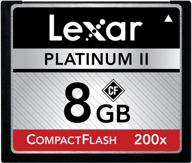 💿 карта памяти lexar platinum ii 8gb 200x compact flash lcf8gbbsbna200 логотип