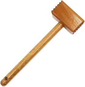 img 4 attached to Premium Quality Hardwood Tenderizer Mallet Kitchen & Dining