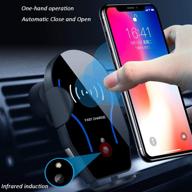 wireless auto clamping charging dashboard compatible logo