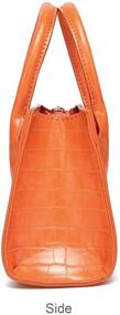 img 1 attached to CATMICOO Purses Trendy Handbag Orange