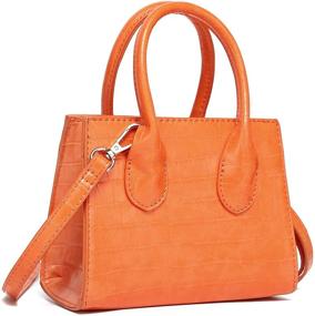 img 4 attached to CATMICOO Purses Trendy Handbag Orange