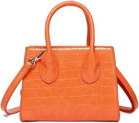 img 3 attached to CATMICOO Purses Trendy Handbag Orange