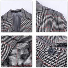 img 1 attached to Plaid Blazer Jacket Formal Wedding Boys' Clothing in Suits & Sport Coats