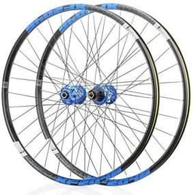 img 2 attached to 🚲 KOOZER XF2046 Classic MTB Mountain Bike Wheelset for Shimano 8-11S 26/27.5/29" Black Blue - Front & Rear Wheels