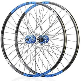 img 1 attached to 🚲 KOOZER XF2046 Classic MTB Mountain Bike Wheelset for Shimano 8-11S 26/27.5/29" Black Blue - Front & Rear Wheels