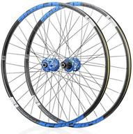 🚲 koozer xf2046 classic mtb mountain bike wheelset for shimano 8-11s 26/27.5/29" black blue - front & rear wheels logo