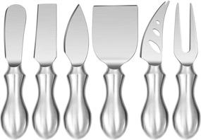 img 3 attached to 🧀 WoneNice 6-Piece Cheese Knives Set - Complete Stainless Steel Cheese Knife Collection, Perfect Gifts for Birthday, Parties, Wedding, Bridal Shower, Housewarming, Thanksgiving, Christmas