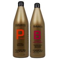 salerm cosmetics protein shampoo and balsam conditioner duo set - 36oz & 34.6oz - high-quality hair care combo logo