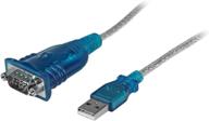 🔌 startech.com 1 порт usb в сериальный адаптер rs232 - prolific pl-2303 - преобразователь db9 serial - usb в rs232 кабель - серый, 430 мм логотип