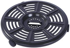 img 4 attached to 8.2-Inch Ninja Air Fryer Crisper Plate - High-Quality Replacement, Grill Pan & Accessories for Ninja FD401 Foodi Pressure, Non-Stick Fry Pan, Dishwasher Safe