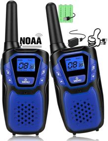 img 4 attached to Long Range Rechargeable Two Way Radios for Adults - Easy to Use Handheld Walkie Talkies with NOAA for Hiking and Camping