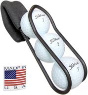 🏌️ convenient golf ball holder - pro with quick-draw release (black): a must-have golf accessory! logo