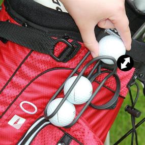 img 2 attached to 🏌️ Convenient Golf Ball Holder - Pro with Quick-Draw Release (Black): A Must-Have Golf Accessory!