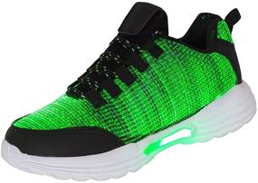 img 4 attached to Hotdingding Charging Flashing Festivals Christmas Men's Shoes