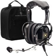 🎧 kore aviation p1 pnr mono pilot aviation headset with mp3 support bundle and carrying case (2 items) - enhanced for seo logo