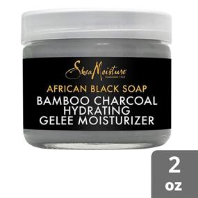 img 3 attached to SheaMoisture African Black Soap Face Moisturizer for Acne-Prone Skin, Enriched with Shea Butter, 2 oz
