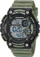 ⌚ armitron sport men's 40/8445dgn digital chronograph dark green resin strap watch: performance and style combined logo