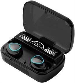 img 4 attached to 🎧 Wireless Earbuds 5.1: Auto Pairing Bluetooth Headphones with HiFi Stereo & LED Display Charging Case