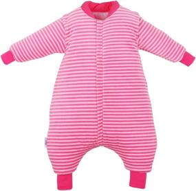 img 4 attached to 👶 Wearable Blanket with Legs, Baby Sleep Bag with Feet Winter, Sack with Sleeve Velvet Thick 3.5 TOG" - Enhanced Winter Baby Wearable Blanket with Legs and Sleeves, Velvet Sleep Sack with Feet, 3.5 TOG