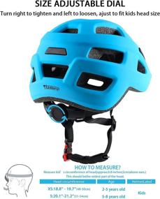 img 2 attached to Adjustable Kids Bike Helmet for Ages 2-8 Years | Lightweight Toddler Boys and Girls Helmets | Child Infant Bicycle Cycling Scooter Sports Helmet | 48-54cm Size