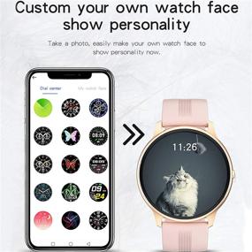 img 2 attached to 📱 Ultimate Fitness Companion: IP68 Waterproof Smart Watch with Full Touch Color Screen, Heart Rate Monitor, Blood Pressure Tracker, Sleep Monitor, Pedometer - Compatible with Android and iOS - Ultra Thin Design