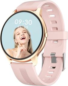 img 4 attached to 📱 Ultimate Fitness Companion: IP68 Waterproof Smart Watch with Full Touch Color Screen, Heart Rate Monitor, Blood Pressure Tracker, Sleep Monitor, Pedometer - Compatible with Android and iOS - Ultra Thin Design