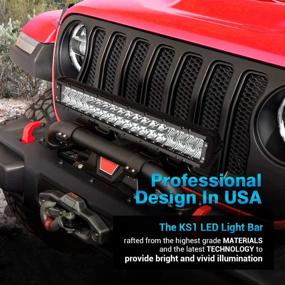 img 3 attached to MICTUNING 2-Pack X-Explorer KS1 7 Inch LED Light Bar - Innovative STP Reflectors, 36W, 2773LM, Off-Road Combo Work Light with Wiring Harness, Bottom Brackets, Patent Pending