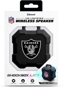 img 3 attached to 🏈 Улучшите свое впечатление от игр на день матча с беспроводной Bluetooth-колонкой NFL Oakland Raiders Shockbox LED в цветах команды.