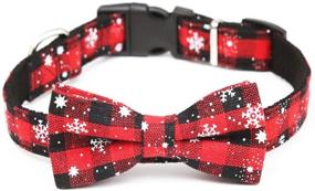 img 1 attached to Rainlemon Collar Buffalo Christmas Snowflake