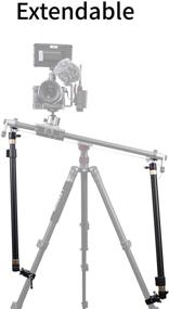 img 1 attached to 📷 AKUGE Tripod Stability Arms: Enhance Slider Camera Dolly Track Rail Stability with Adjustable Lightweight Arms (2-Pack)