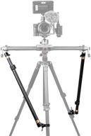 📷 akuge tripod stability arms: enhance slider camera dolly track rail stability with adjustable lightweight arms (2-pack) logo