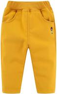 👖 mud kingdom insulated little fleece boys' pants: trendy & cozy winter clothing logo