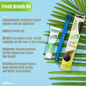 img 2 attached to 🌬️ VeriFresh Fresh Breath Kit: All-Natural Treatment for Bad Breath - Tongue Scraper & Cleaner with Cleaning Gel - Say Goodbye to Bad Breath!