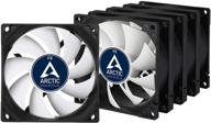 🌀 arctic f8 value pack: 80мм тихие корпусные вентиляторы (5 штук) - высокопроизводительное решение для охлаждения пк - конфигурация "толкать" или "тянуть" - скорость 2000 об/мин - черно-белые логотип