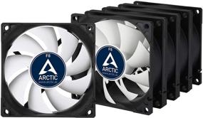 img 4 attached to 🌀 ARCTIC F8 Value Pack: 80мм тихие корпусные вентиляторы (5 штук) - высокопроизводительное решение для охлаждения ПК - конфигурация "толкать" или "тянуть" - скорость 2000 об/мин - черно-белые