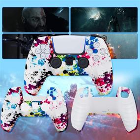 img 1 attached to Silicone Playstation DualSense Controller 4PC Camouflage1