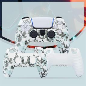 img 2 attached to Silicone Playstation DualSense Controller 4PC Camouflage1