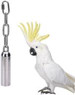 stainless steel bells toy with melodious sound for bird parrot macaw african greys cockatoo parakeet cockatiels conure by keersi logo