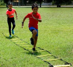 img 3 attached to 🏋️ Essential Agility Training Kit: Ladder, Bands, Hurdles, Cones, Ball Kicker & Carry Bag - Improve Soccer, Fitness, Running & Football Skills!