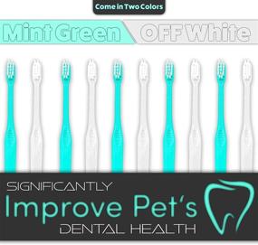 img 1 attached to 🐶 H&amp;H Pets Dog & Cat Toothbrushes: Optimal Size Selection &amp; Unique Design Options for All Breeds – Best Professional Toothbrush Series