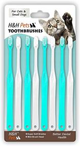 img 4 attached to 🐶 H&amp;H Pets Dog & Cat Toothbrushes: Optimal Size Selection &amp; Unique Design Options for All Breeds – Best Professional Toothbrush Series