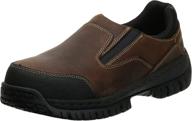 👞 skechers work hartan slip brown men's shoes: ideal loafers & slip-ons logo