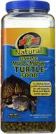 🐢 zoo med natural sinking mud and musk turtle food, 20 ounces - nutritious diet for your aquatic turtles логотип