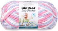 bernat baby blanket big ball yarn (04305) pink/blue - soft and cozy yarn for baby blankets and apparel logo