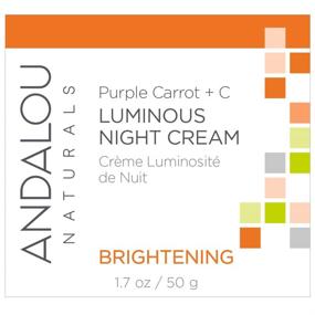 img 1 attached to 🥕 Andalou Natural Purple Carrot + C Luminous Night Cream - Powerful Skincare with Purple Carrot and Vitamin C, 1.7 Ounce