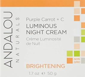 img 3 attached to 🥕 Andalou Natural Purple Carrot + C Luminous Night Cream - Powerful Skincare with Purple Carrot and Vitamin C, 1.7 Ounce