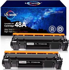 img 4 attached to 🖨️ Uniwork Compatible Toner Cartridge for HP 48A CF248A – Laserjet Pro M15w M29w M30w M31w MFP M28w M28a M29a M15a M16a M16w Printer – 2 Black